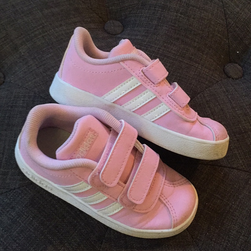 Pink adidas sneakers